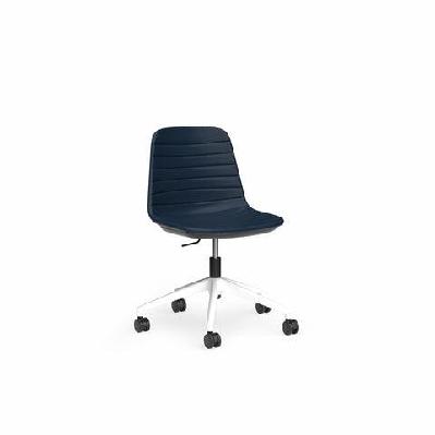 ol sofia pu leather upholstered boardroom chairwhite / navy