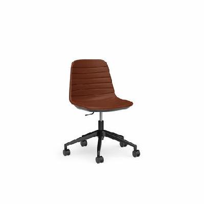ol sofia pu leather upholstered boardroom chairblack / tan