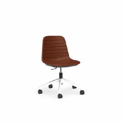 ol sofia pu leather upholstered boardroom chairwhite / tan