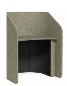 dd sonik hub curved desk based spacemist green screen topiary desk