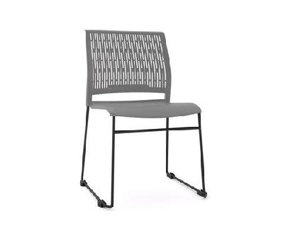 ol stax sled base hospitality stacking chairgray