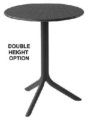 ez table step 600mm anthracite white 