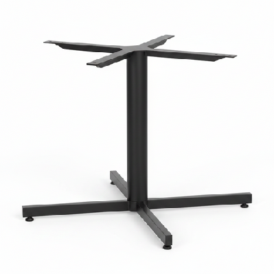 dd cc plus heavy duty metal meeting table legsø1200  - ø1400 mm 4 star base / black