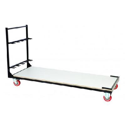 ma hospitality rectangular folding table trolley