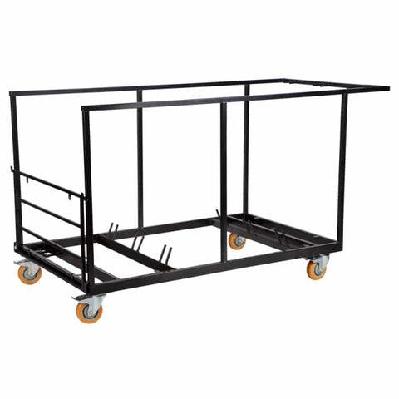 ma hospitality round folding table trolley