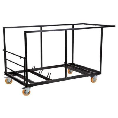 ma hospitality round folding table trolley
