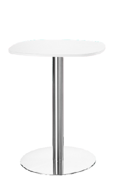 tw disk base square top bar table natural white