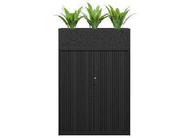 dd lunar tambour door cabinet900w x 450d x 1095h / with planterbox / black