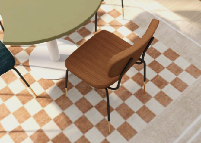 fl tiramisu premium vinyl upholstered black frame function chairmocha