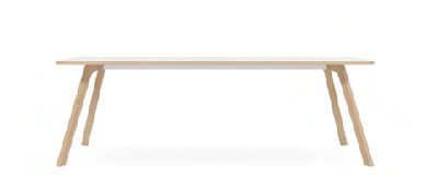 dd toro boardroom table with woodgrain legs 2700l x 1200d ( 4 legs) 