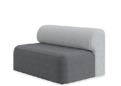 dd bedrock fabric upholstered 2 seater sofa