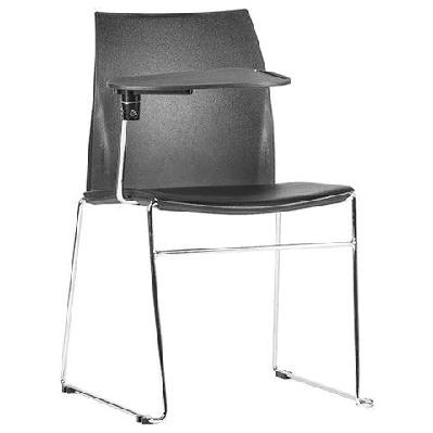 st vinn mesh back sled base hospitality stackable chairplastic / with tablet arm