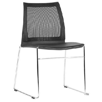 st vinn mesh back sled base hospitality stackable chairmesh / without arm rest