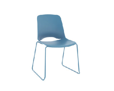 ol vista glide sled base hospitality stacking chair moss