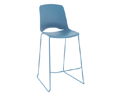 ol vista rise sled base hospitality high chairsky blue