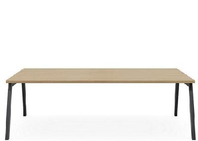 dd vista metal leg boardroom table 2100l x 900d / white 