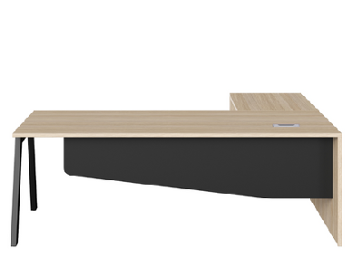dd vista lite desk with return and modesty panel 1500l mm