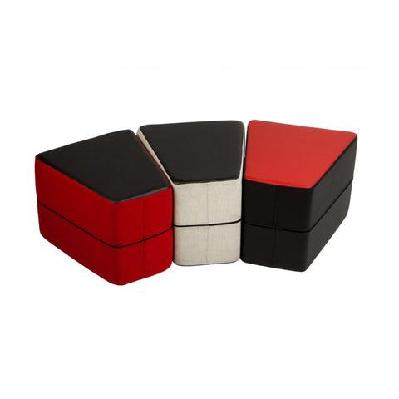 ma slice fabric upholstered ottoman