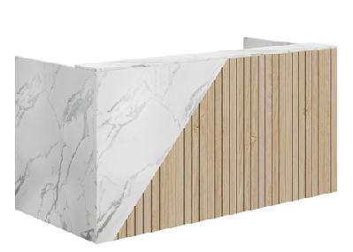 dd merri summit ink lines premium reception counter 1800w x 850d x 1100h / with led lights 