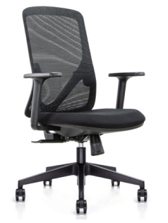 dd zane mesh back black task chair 