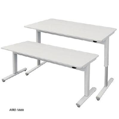 vc airo – height adjustable desk with table topw1800 x d800 x t23