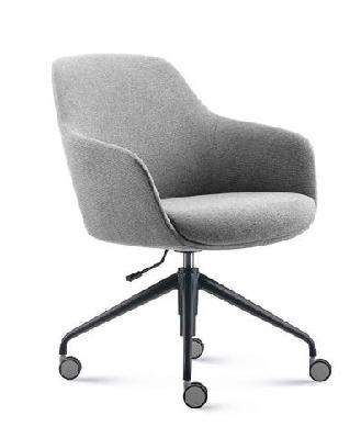 rl aspen fabric upholstered boardroom chairlight grey