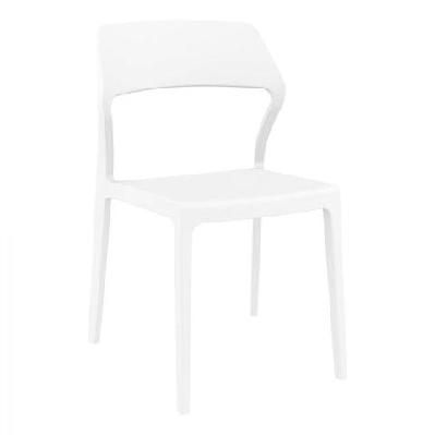fl snow stackable hospitality outdoor chairwhite