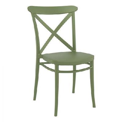 fl cross back hospitality outdoor chairolive green