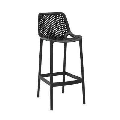 rl cast outdoor barstool black