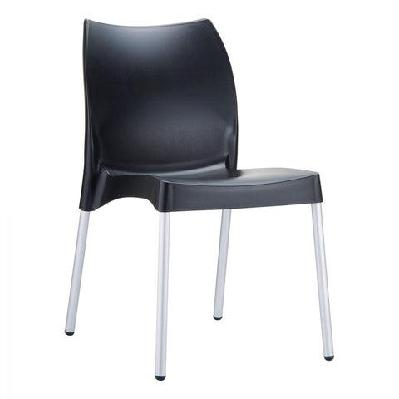 fl vita hospitality outdoor stackable chairblack