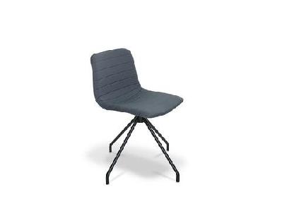ol smooth fabric upholstered metal 4 legs breakout chair
