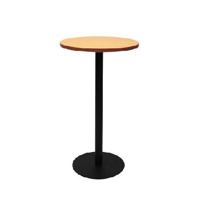 rl estilo disc base round bar table beech / stainless steel