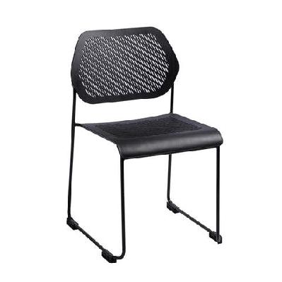 rl frame sled base stackable visitor chair