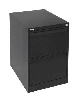rl go vertical filing cabinets – 2 drawer black ripple