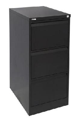rl go vertical filing cabinets – 3 drawerblack ripple