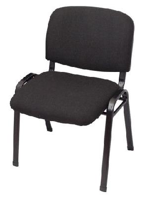 rl nova fabric upholstered stackable metal 4 leg visitor chair