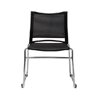 rl pmv stackable chrome sled base hospitality chair