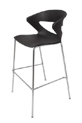 rl taurus chrome leg hospitality bar stool