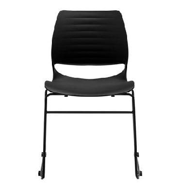 rl vivid sled base visitor chair black