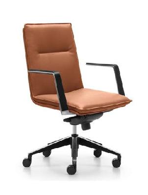 rl mirage genuine leather medium back executive chair