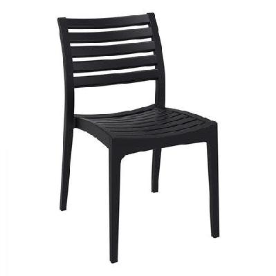 fl ares hospitality outdoor stackable chair black 