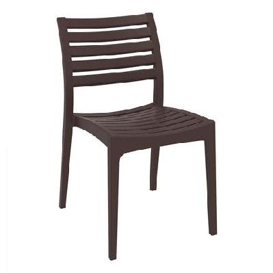 fl ares hospitality outdoor stackable chairchocolate