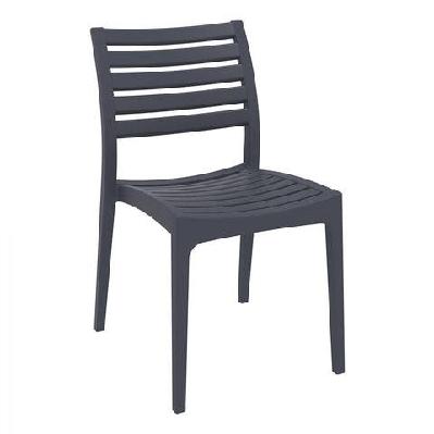 fl ares hospitality outdoor stackable chairanthracite
