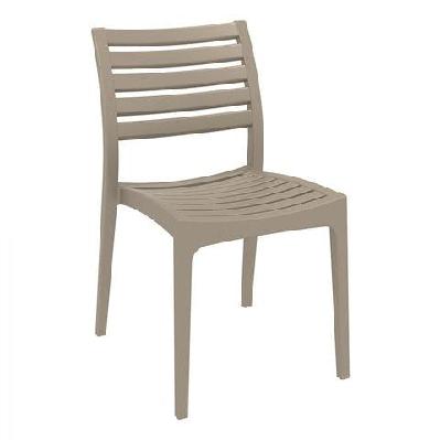 fl ares hospitality outdoor stackable chairtaupe