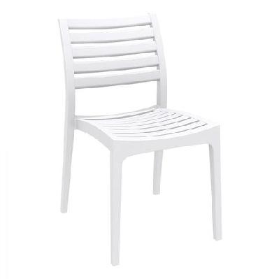 fl ares hospitality outdoor stackable chairwhite