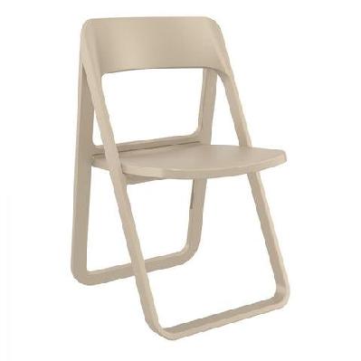 fl dream folding hospitality outdoor chairtaupe
