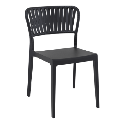 fl siesta portofino hospitality stackable outdoor chairblack