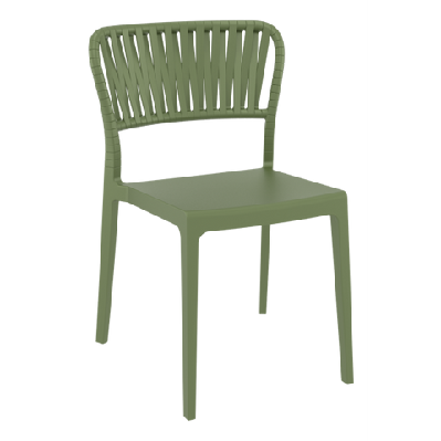 fl siesta portofino hospitality stackable outdoor chairolive green