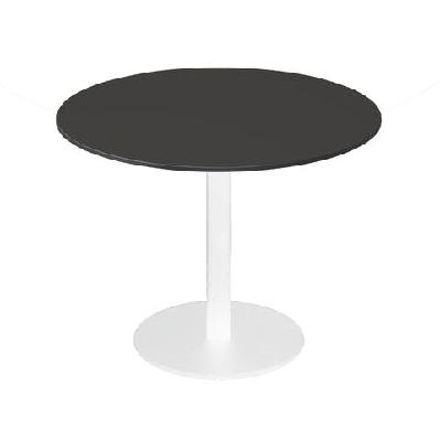 rl estilo disc base round meeting tableblack / white / 1200 dia