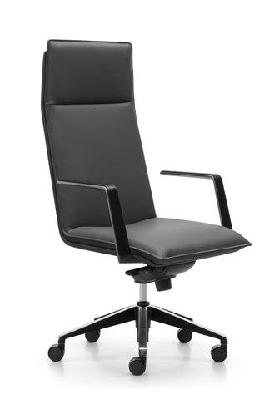 rl mirage genuine leather high back executive chairblack